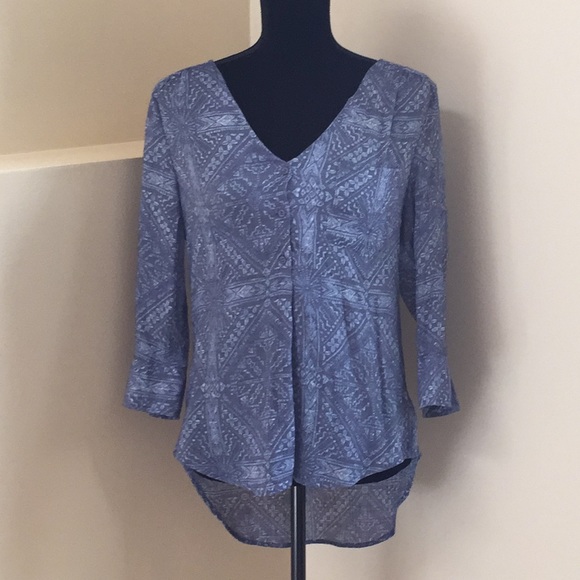 Fred David Tops - Blue print tunic Fred David Tops - Blue print tunic